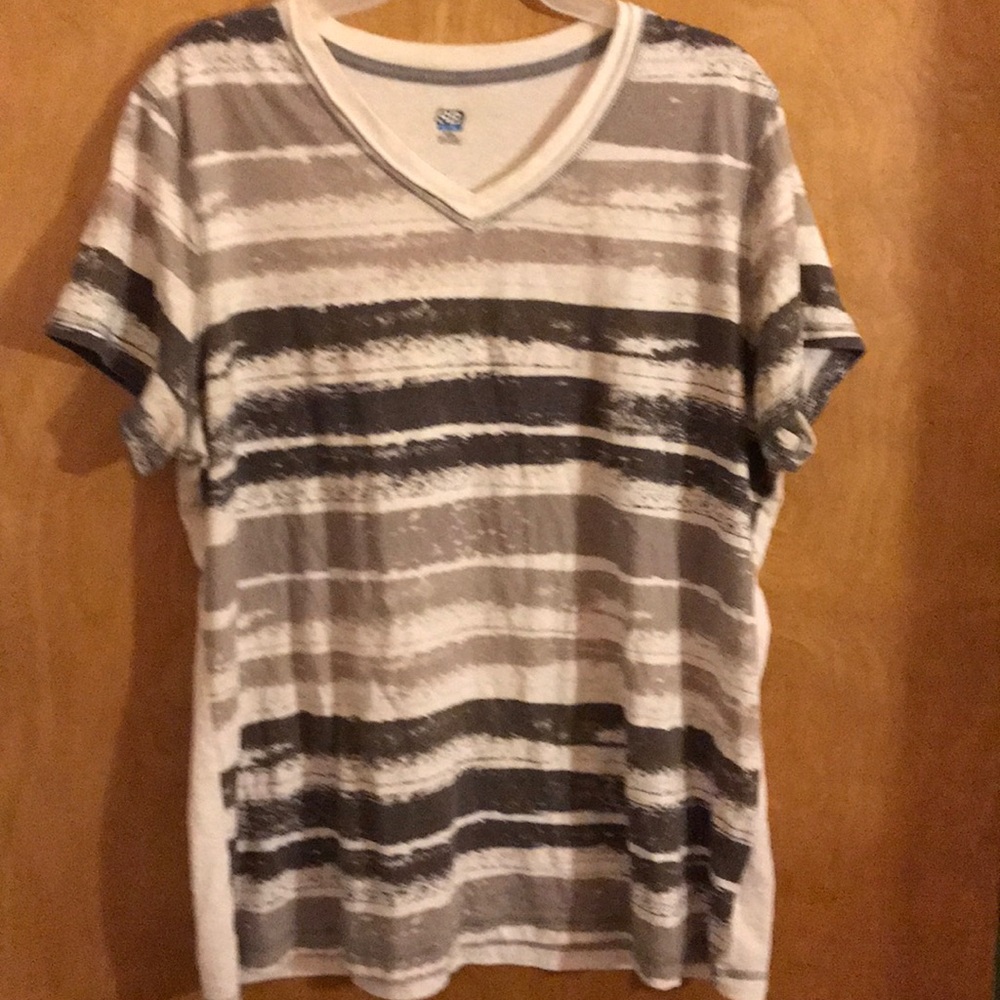 SJB active striped t shirt XL gray